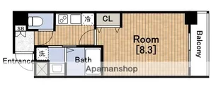 プレジオ中之島【3階】の間取り