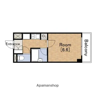 CITYLIFEクラウンハイム長堀通【3階】の間取り
