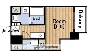 プレサンス東本町VOL.2【6階】の間取り