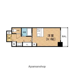 プレサンス東本町VOL.2【3階】の間取り