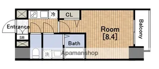プランドール江戸堀レジデンス【3階】の間取り