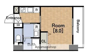 プランドール江戸堀レジデンス【9階】の間取り