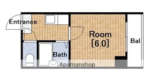エクラ難波南【2階】の間取り