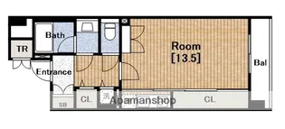 ロイヤルパークス桃坂(ROYAL)【3階】の間取り