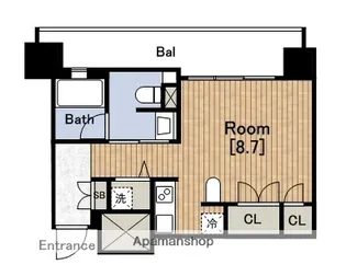セイワパレス夕陽丘(PALACE)【10階】の間取り