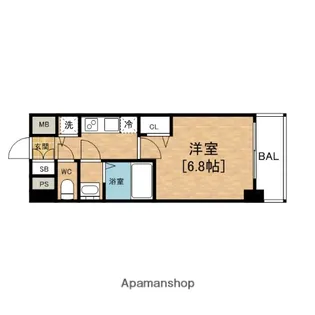 プレサンス立売堀パークシティ【7階】の間取り