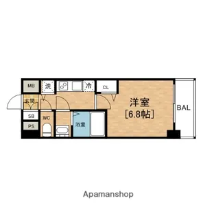 プレサンス立売堀パークシティ【2階】の間取り