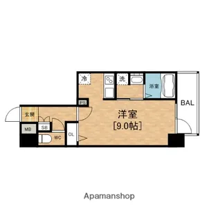 プレサンス立売堀パークシティ【5階】の間取り