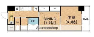 グランパシフィックパークビュー(VIEW)【7階】の間取り