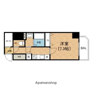 ララプレイス阿波座駅前フェリオ【11階】の間取り
