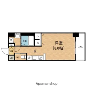 EXE大阪BAY【2階】の間取り