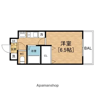 YAHATA西長堀【8階】の間取り