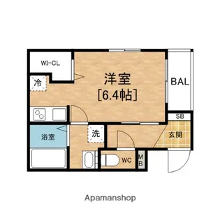 サンハイツ天下茶屋(SUNHEIGHTS)【2階】の間取り