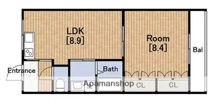 第3ハイツ和らぎ【2階】の間取り