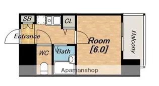 1Kの間取り画像