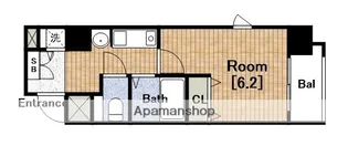 プレサンス大手前パークサイドⅡ【2階】の間取り