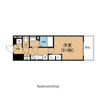 スワンズシティ中之島クロス【4階】の間取り
