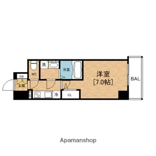 エスリード阿波座ラグジェ【14階】の間取り