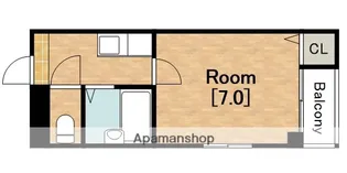 グランドウイング(WING)【2階】の間取り