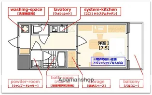 ウイングコート船場【10階】の間取り