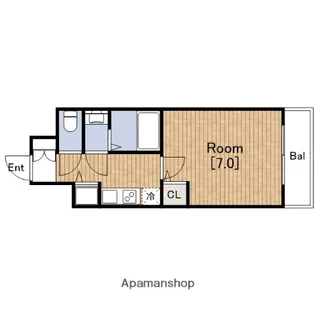 クリスタルグランツ大阪BAY【10階】の間取り