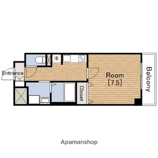 レジュールアッシュBENTEN【3階】の間取り