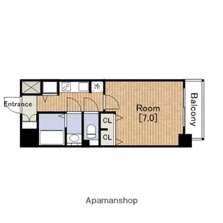 1Kの間取り画像