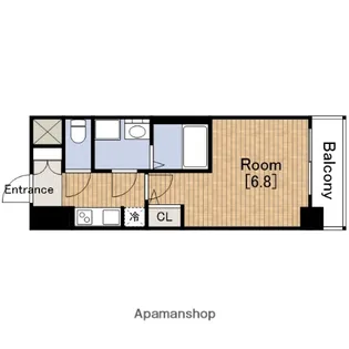 ジアコスモ江戸堀パークフロント【11階】の間取り