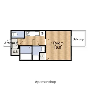エスリード本町レジデンス【7階】の間取り