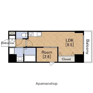 サンフォリア大手前【10階】の間取り