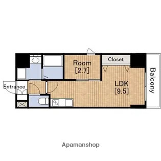 サンフォリア大手前【8階】の間取り