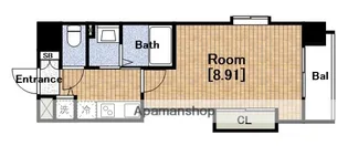 LUXE難波西Ⅱ【12階】の間取り