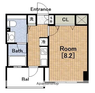 ファーストフィオーレ阿波座アクア【2階】の間取り
