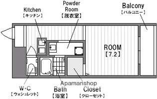 サンクール松屋町【6階】の間取り