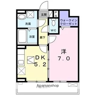 大阪府大阪市住之江区北加賀屋1丁目【アパート】の間取り
