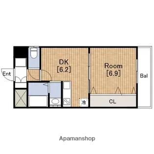 大阪府大阪市西成区玉出中2丁目【マンション】の間取り