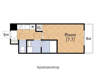 アドバンス大阪ベイストリート【6階】の間取り