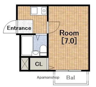 大阪府大阪市大正区三軒家西3丁目【マンション】の間取り