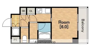 大阪府大阪市港区波除3丁目【マンション】の間取り
