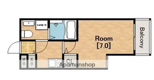 1Kの間取り画像