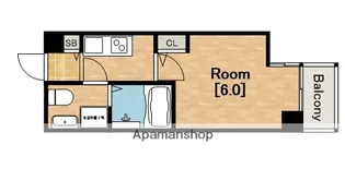 1Kの間取り画像