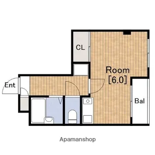ナニワⅢ番館【3階】の間取り