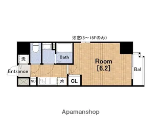 1Kの間取り画像