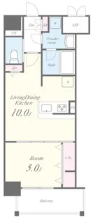 グランパシフィック今里LUXE【1階】の間取り