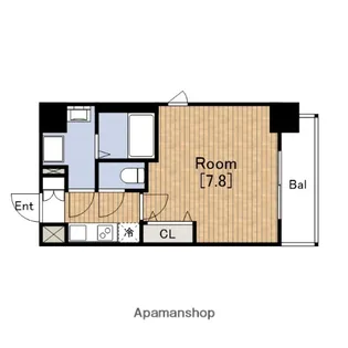 セオリー大阪ベイシティ【6階】の間取り