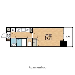 レオンヴァリエ大阪ベイシティ【2階】の間取り