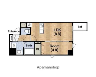 プレサンス北浜レガーロ【9階】の間取り