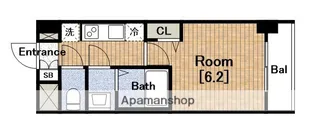 プレサンス難波インフィニティ【7階】の間取り