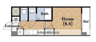 アドバンス大阪グロウス【14階】の間取り