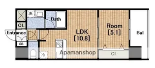 LA DOUCEUR九条【9階】の間取り